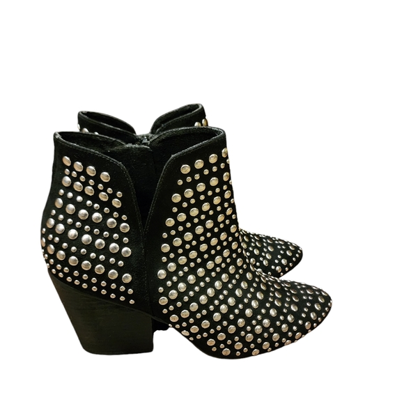 NAUGHTY MONKEY OOH BLACK SUEDE STUDDED ANKLE BOOTS WOMEN'S SZ 9 - Picture 6 of 9